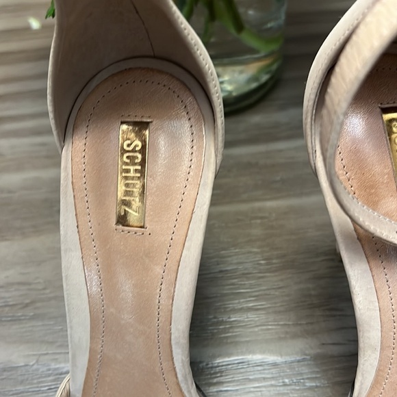 SCHUTZ ANKLE STRAP HEELS 9B - Picture 9 of 17